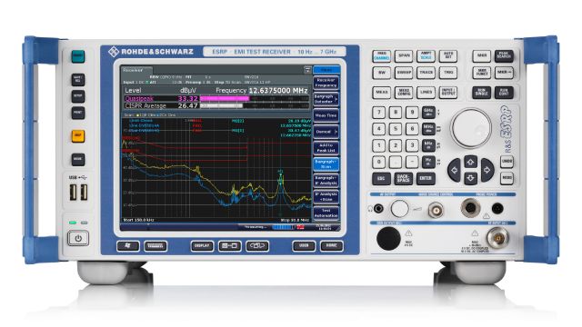 R&S羅德與施瓦茨 ESRP7 EMI電磁干擾測量接收機(jī)，頻率范圍 9kHz to 7GHz