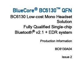 CSR BC6130解決方案