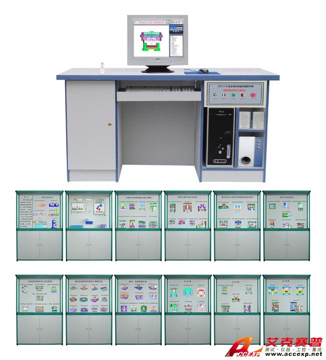 多媒體智能控制《塑料模具設(shè)計(jì)與制造》陳列柜