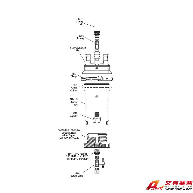 JULABO優(yōu)萊博 150ml 單層過濾釜，CRS6384-115