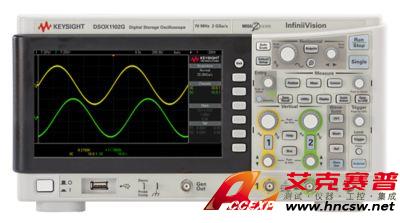 keysight是德 DSOX1102G 示波器：70/100 MHz，2 個模擬通道