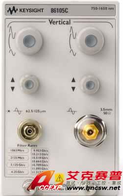 keysight是德 86105C 9 GHz 光 / 20 GHz 電采樣模塊，750 至 165